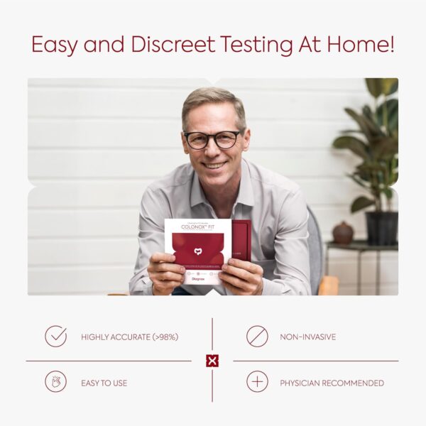 COLONOX at-Home Colon Screening Test Kit – Easy to Use Fecal Occult Blood (FIT or FOB) Colon Test for Early Detection (1 Test) - Image 7