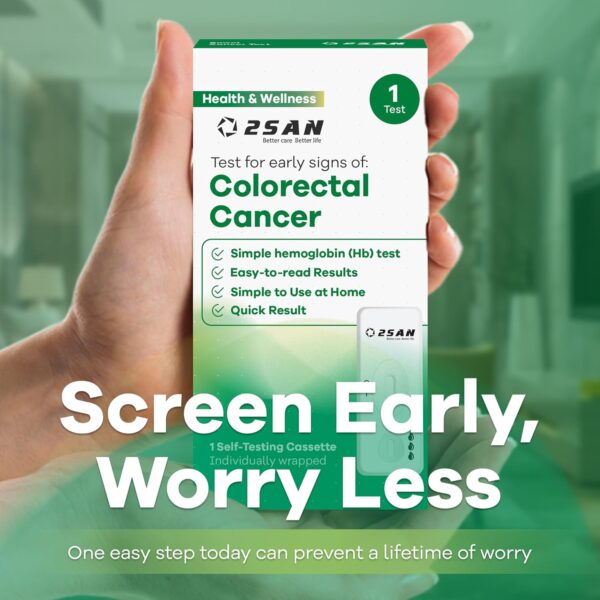 2San Colorectal Cancer Screening (iFOB) Test Kit – at-Home Fecal Occult Blood Test for Early Colon Cancer Detection – Quick, Reliable & Easy-to-Use Screening - Image 7