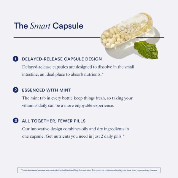 Ritual Multivitamin for Men 18+ with Zinc, Vitamin A and D3 for Immune Function Support*, Omega-3 DHA, B12, K2, Gluten Free, Non-GMO, Vegan, Mint Essenced, 30 Day Supply - Image 6