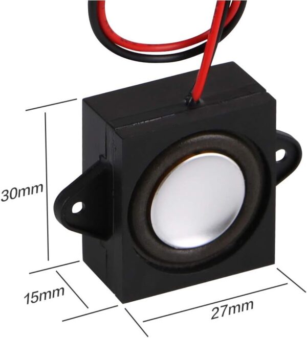 MakerHawk 2pcs Speaker 3 Watt 8 Ohm Single Cavity Mini Speaker Full-Range Cavity Mobile Portable Advertising Machine Speaker Connector Separating Interface 3.3V 5V - Image 5