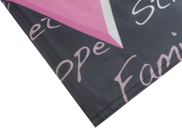 AZ FLAG - Breast Cancer Inscriptions Flag - 3x5 Ft - 100D Polyester Pink Ribbon Banner with Two Metal Grommets - Fade Resistant - Vivid Colors - 3' x 5' Feet - 150x90 Cm - Image 4