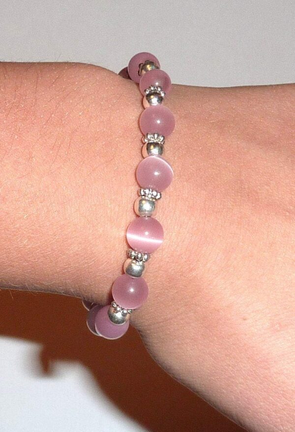 Hidden Hollow Beads Cancer Awareness Beaded Stretch Bracelet, Will Fit Most Wrists, Show support or Wear in Memory, Comes Packaged. - Image 3