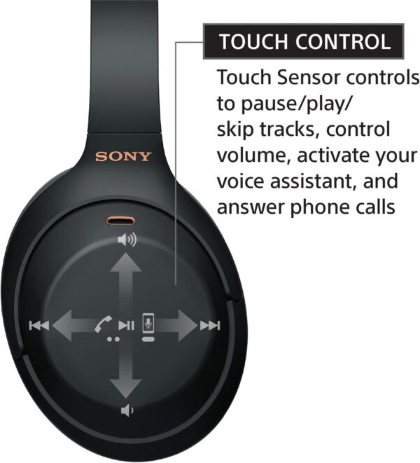 Sony WH-1000XM4 Wireless Premium Noise Canceling Overhead Headphones with Mic for Phone-Call and Alexa Voice Control, Midnight Blue WH1000XM4 - Image 7
