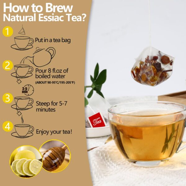 Premium 50 Essiac Tea Bags, Wellness Blend Tea, made with 100% Natural Ingredients, No Additives & Caffeine Free. - Image 6