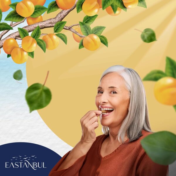 Eastanbul Apricot Seeds, 14.5oz, Apricot Kernels, Raw & Bitter Seeds, 100% Natural Farm Fresh Premium Bitter Kernels, Almondy from Turkey, Vegan, Gluten Free, Non GMO - Image 5