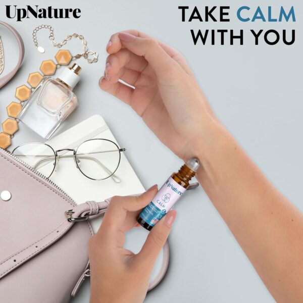 UpNature Calm Essential Oil Roll On - 100% Natural Stress Relief Aromatherapy - Self Care Mothers Day Gifts for Mom Women & Men - Image 5