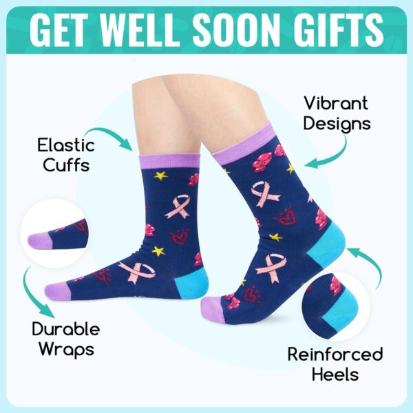 Get Well Soon Gifts for Men Women - Warm Hug with Inspirational Words, Breast Cancer Gifts for Chemo Patients - Image 3