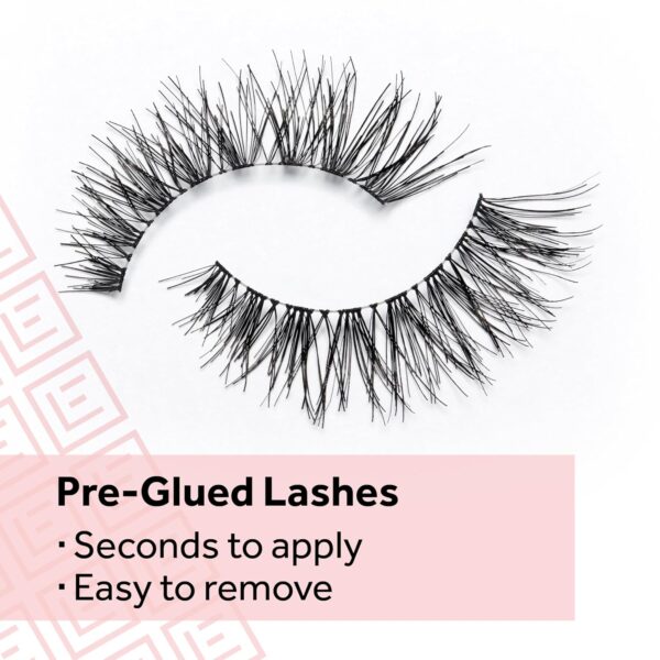 Eylure Pre-Glued Wispy Light Texture Eyelashes, No.117, Twin Pack - Image 5