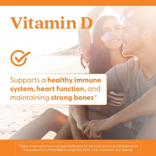 Doctor's Best Vitamin D3 5000IU, Non-GMO, Gluten & Soy Free, Regulates Immune Function, Supports Healthy Bones, White, No Flavour, 180 Count - Image 7
