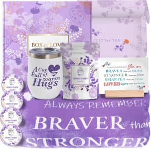 Cancer Care Gifts for Women - Chemo Care Package for Women - Get Well Soon Gift Basket - Chemotherapy Must Haves - Hug in a Box - 22 Things to Bring to Chemo