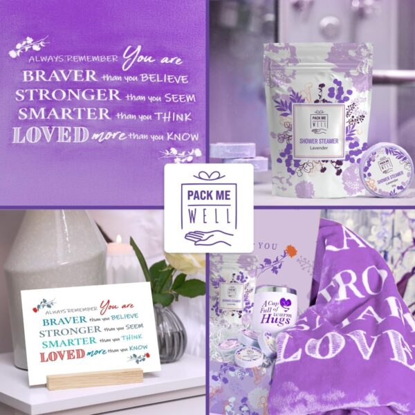Cancer Care Gifts for Women - Chemo Care Package for Women - Get Well Soon Gift Basket - Chemotherapy Must Haves - Hug in a Box - 22 Things to Bring to Chemo - Image 4