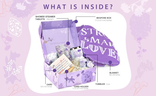 Cancer Care Gifts for Women - Chemo Care Package for Women - Get Well Soon Gift Basket - Chemotherapy Must Haves - Hug in a Box - 22 Things to Bring to Chemo - Image 7