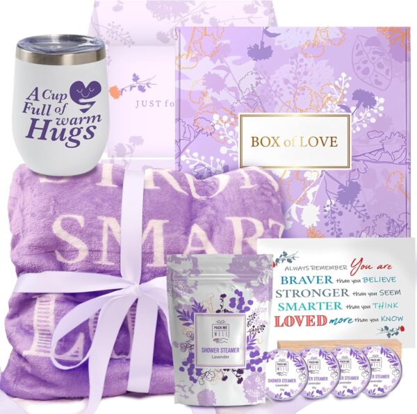 Cancer Care Gifts for Women - Chemo Care Package for Women - Get Well Soon Gift Basket - Chemotherapy Must Haves - Hug in a Box - 22 Things to Bring to Chemo - Image 9
