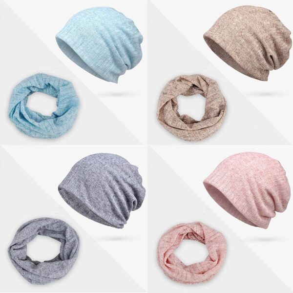 Women's Slouchy Beanie Chemo Hat: 5pcs Cancer Head Wraps Hair Covers Turban Hip-Hop Running Skull Cap Sleep Head Scarf for Cancer Patient - Image 4