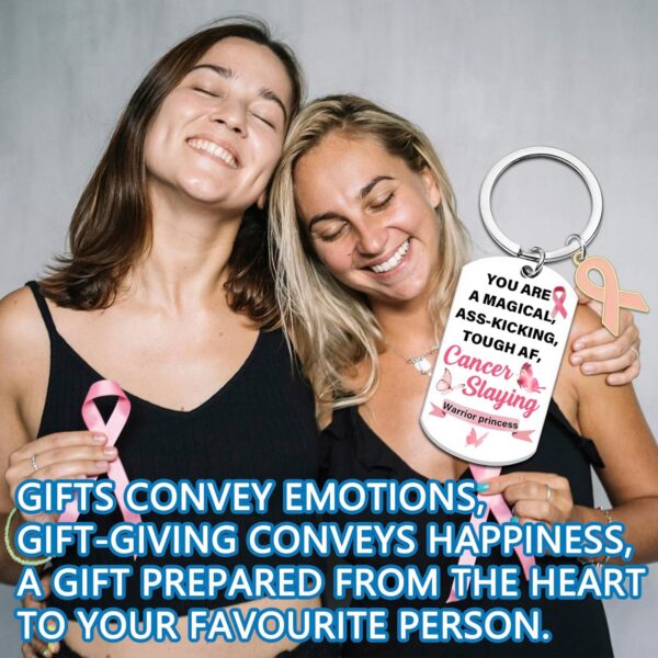 Breast Cancer Awareness Accessories Breast Cancer Survivor Gifts for Woman Breast Cancer Gifts for Woman Cancer Awareness Keychain Inspirational Gift End of Chemo Gift - Image 6