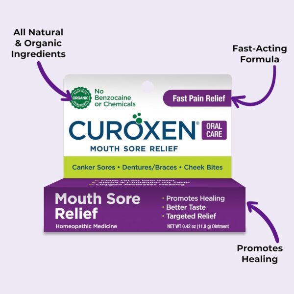 Mouth Sore Gel, Natural Relief for Inside Mouth Sores with Olive Oil, Calendula, and Clove – 0.42 oz - Image 3