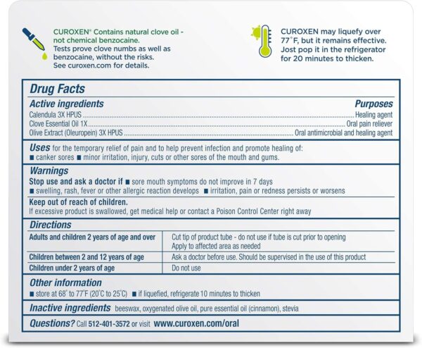 Mouth Sore Gel, Natural Relief for Inside Mouth Sores with Olive Oil, Calendula, and Clove – 0.42 oz - Image 9