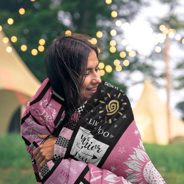 Get Well Soon Gifts for Women After Surgery, Inspirational/Sympathy/Relaxation/Spiritual/Motivational/Encouragement/You are Awesome Gifts for Women Blanket 60"x50" - Image 5