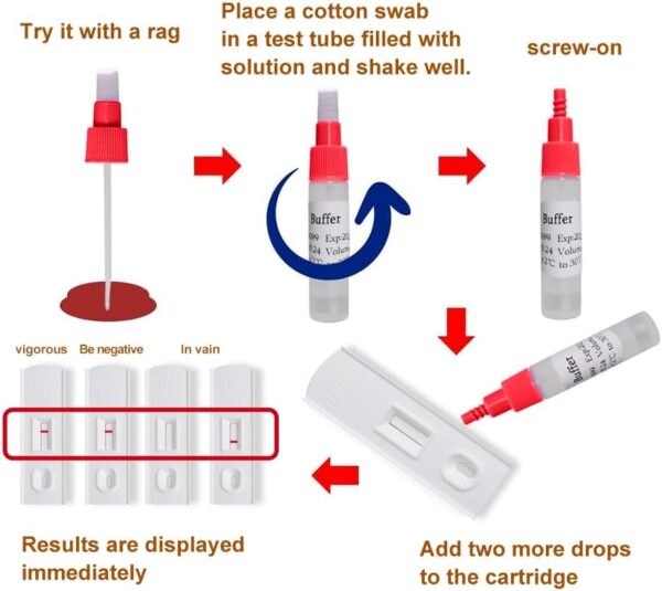 2 Test Colorectal Cancer Screening (FOB) Test Kit - Easy-to-Use at-Home Fecal Occult Blood Test for Early Detection - Convenient and Reliable Colorectal Cancer Screening Tool - Image 5
