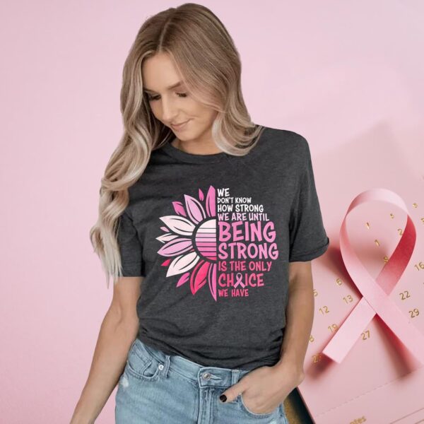 Breast Cancer Shirts Women Breast Cancer Awareness T-Shirts Cancer Survivor Pink Ribbon Short Sleeve Graphic Tee Tops - Image 4