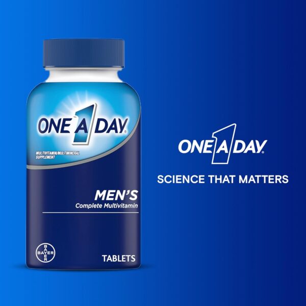 One A Day Men’s Multivitamin, Supplement Tablet with Vitamin A, C ,D, E and Zinc for Immune Health Support, Vitamin B12, Calcium, 200 count - Image 6