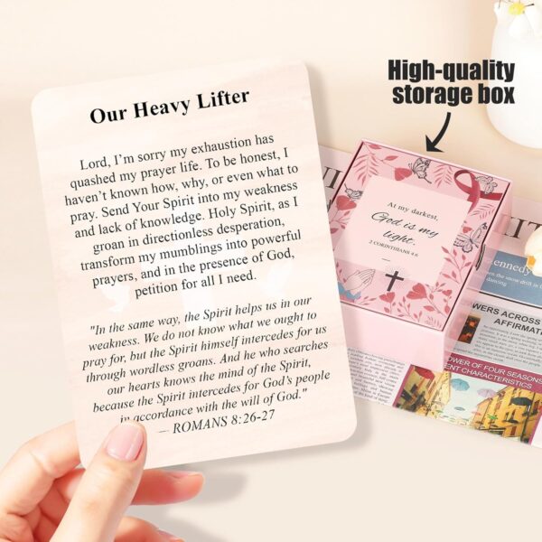 Breast Cancer gifts for woman, 72 Prayers for Cancer Patients female, Cancer comfort gifts, Cancer Patients Must Have,Chemo/Healing Gifts for Cancer, Things Bring to Chemo - Image 4