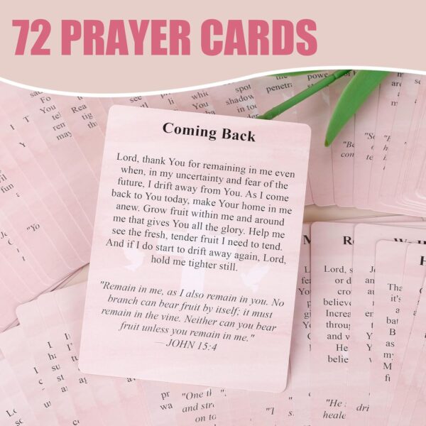 Breast Cancer gifts for woman, 72 Prayers for Cancer Patients female, Cancer comfort gifts, Cancer Patients Must Have,Chemo/Healing Gifts for Cancer, Things Bring to Chemo - Image 7