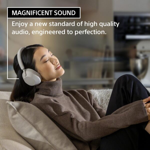 Sony WH-1000XM5 The Best Wireless Noise Canceling Headphones, Auto NC Optimizer, 30-Hour Battery, Alexa Voice Control, Black - Image 4