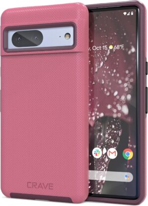 Crave Dual Guard for Google Pixel 7 Case, Shockproof Protection Dual Layer Case for Google Pixel 7 - Berry