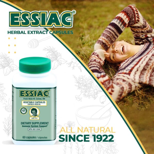 ESSIAC Tea All-Natural Herbal Extract Capsules – 60 Capsules | Powerful Antioxidant Blend to Help Promote Overall Health & Well-Being | Original Formula Since 1922 - Image 6
