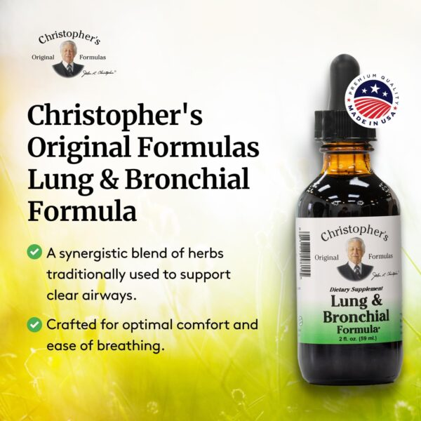Christopher's Original Formulas Lung Plus Bronchial Supplement, 2 Fluid Ounce - Image 4
