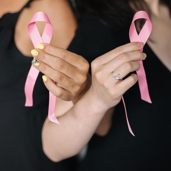 Breast Cancer Awareness Ring Pink Ribbon 925 Sterling Silver Jewelry Cancer Survivor Gifts for Women - Image 3