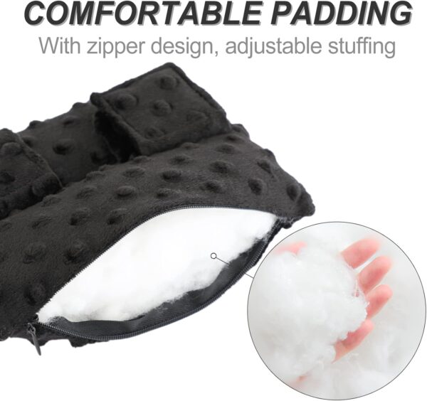 Pacemaker Pillow Chemo Port Pillows for Mastectomy, Open Heart Surgery Recovery Gifts Breast Cancer Bypass Post Surgery Cushion, Minky Dot Black - Image 4