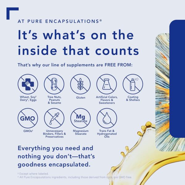 Pure Encapsulations L-Glutamine 500 mg - Supplement for Immune and Digestive Support, Gut Health and Lining, Metabolism, and Muscle Support* - with Free-Form L-Glutamine - 90 Capsules - Image 6