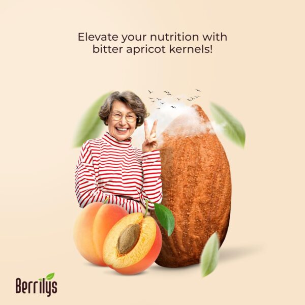 Berrilys Organic Bitter Apricot Kernels - USDA Certified Organic Bitter Apricot Seeds - Natural & Non-GMO, Premium Quality Kernals, No Sulfur or Additives - 16 oz - Image 7