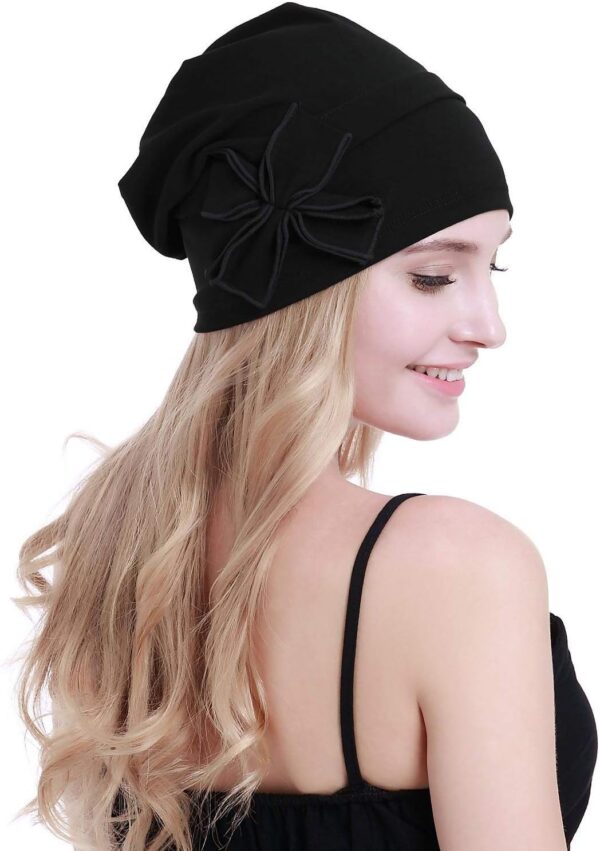 osvyo Cotton Chemo Turbans Headwear Beanie Hat Cap for Women Cancer Patient Hairloss - Image 6