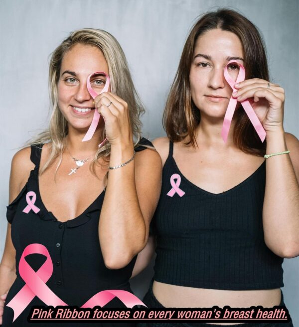 25/50/100/200 pieces pink ribbon pins breast cancer awareness enamel lapel pin for Women Breast Cancer Awareness Brooch pins Charity Public Social Event badge bulk - Image 7
