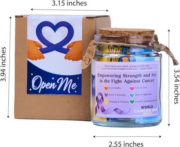 The 90 Quotes Of Jar - Cancer Care Gifts For Women, Cancer Gift For Men, Cancer Gift For Women, Cancer Patients Must Have, Breast Cancer Survivor Gifts For Woman - Image 4