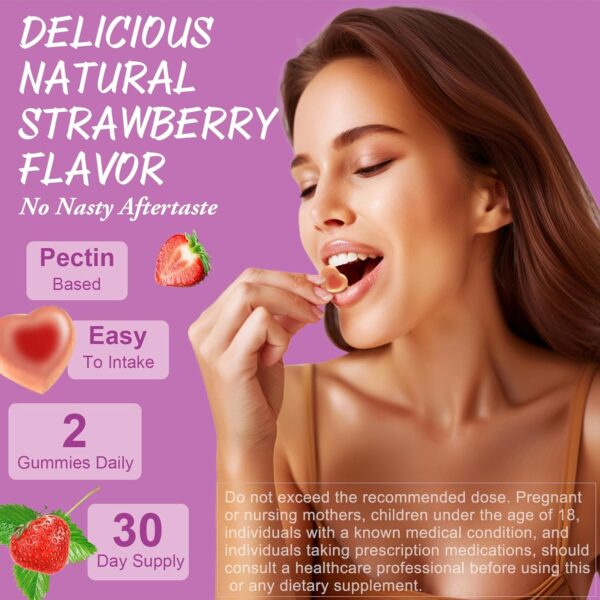 Sugar Free Multivitamin Gummies for Women 14+ w/Iron, Inositol, Folate, Biotin, Womens Daily Multivitamin Gummy w/Vitamin A, C, B, D3, K2, for Hair, Skin, Energy, Immune, Strawberry Flavor - Image 8
