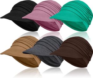 6 Pieces Soft Cancer Headwear for Women, Classic Baseball Cap Chemo Hats for Hair Loss