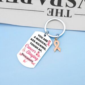 Breast Cancer Awareness Accessories Breast Cancer Survivor Gifts for Woman Breast Cancer Gifts for Woman Cancer Awareness Keychain Inspirational Gift End of Chemo Gift