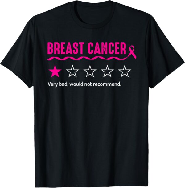Breast Cancer Review Very Bad Would Not Recommend T-Shirt