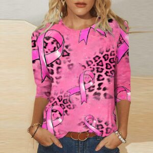 Breast-Cancer-Shirts-for-Women-Breast-Cancer-Awareness-Shirt-Pink-Ribbon-Tee-Tops-Fall-34-Sleeve-Round-Neck-Blouse.jpg