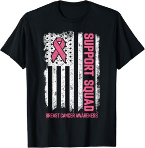 Breast Cancer Support Squad Breast Cancer Awareness T-Shirt