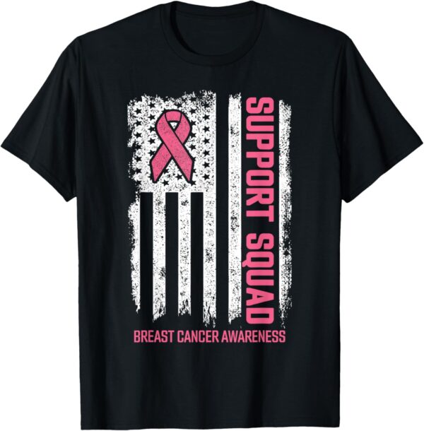 Breast Cancer Support Squad Breast Cancer Awareness T-Shirt