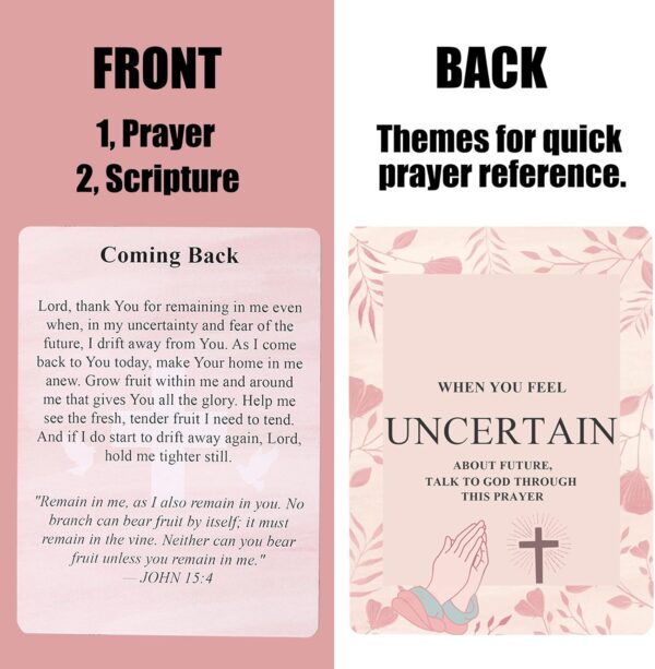 Breast Cancer gifts for woman, 72 Prayers for Cancer Patients female, Cancer comfort gifts, Cancer Patients Must Have,Chemo/Healing Gifts for Cancer, Things Bring to Chemo - Image 2