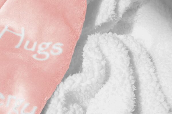 Compassion Blanket - Strength Courage Super Warm Hugs, Get Well Gift Blanket Plush Healing Thoughts Positive Energy Love & Hope, Cancer Support Gift for Women 50 x 65 (Pink, One Size) - Image 2