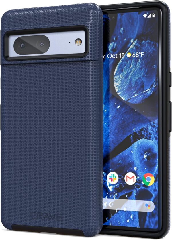 Crave Dual Guard for Google Pixel 7 Case, Shockproof Protection Dual Layer Case for Google Pixel 7 - Navy