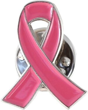 Emblematic Jewelry Official Pink Ribbon Breast Cancer Awareness Lapel Pin (1 Pin)