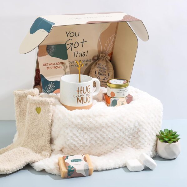 Get Well Gifts for Women Feel Better Gifts Baskets for Women After Surgery Cancer Care Gifts for Friend Sick Chemo Care Package Encouraging Pamper Comfort Wellness Box For Her - Image 2